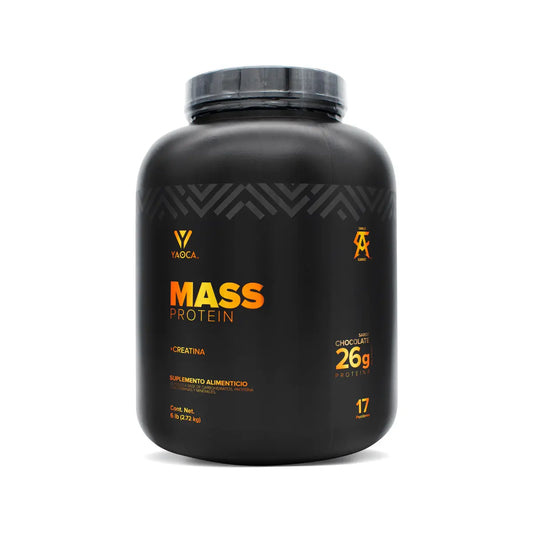 Mass Protein en polvo con creatina Yaoca chocolate 6 lbs